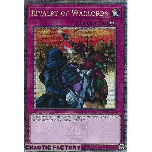 RA03-EN075 Rivalry of Warlords Quarter Century Secret Rare 1st Edition NM