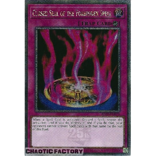 RA03-EN076 Cursed Seal of the Forbidden Spell Quarter Century Secret Rare 1st Edition NM