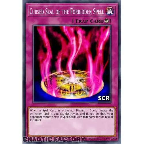 RA03-EN076 Cursed Seal of the Forbidden Spell Secret Rare 1st Edition NM