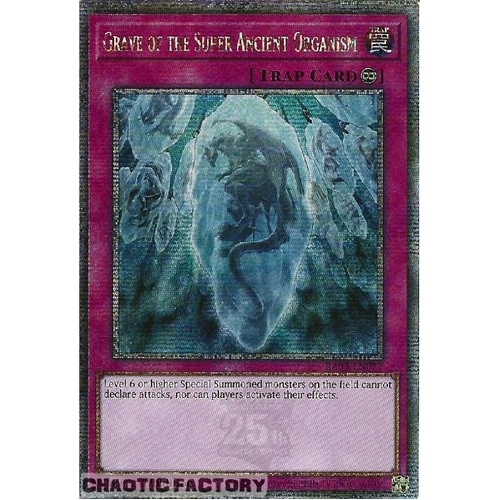 RA03-EN077 Grave of the Super Ancient Organism Quarter Century Secret Rare 1st Edition NM