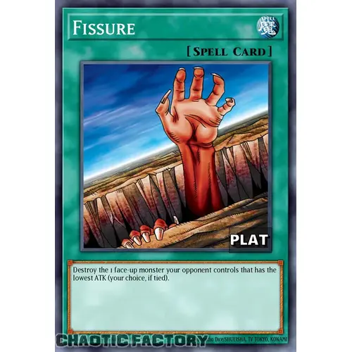 RA03-EN084 Fissure Platinum Secret Rare 1st Edition NM