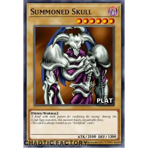 RA03-EN086 Summoned Skull Platinum Secret Rare 1st Edition NM