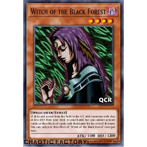 RA03-EN091 Witch of The Black Forest Quarter Century Secret Rare 1st Edition NM