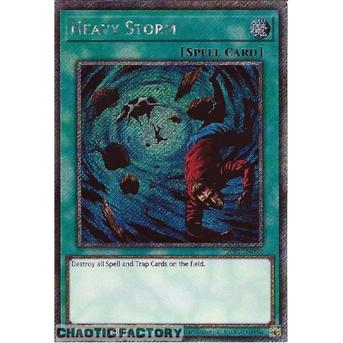 RA03-EN092 Heavy Storm Platinum Secret Rare 1st Edition NM