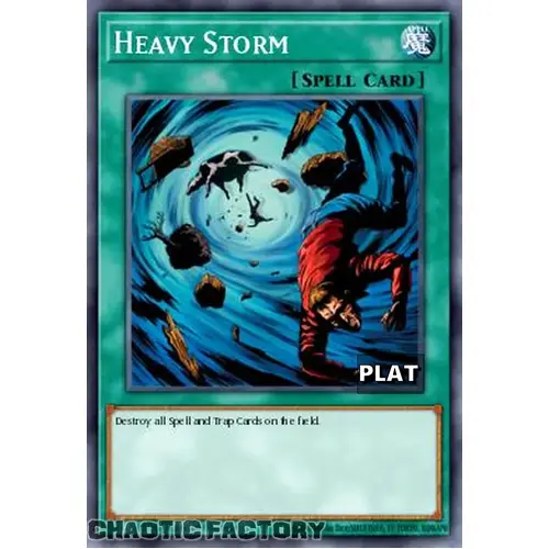 RA03-EN092 Heavy Storm Platinum Secret Rare 1st Edition NM