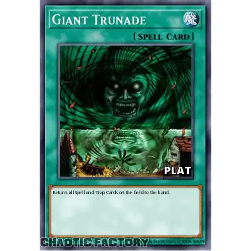 RA03-EN097 Giant Trunade Platinum Secret Rare 1st Edition NM