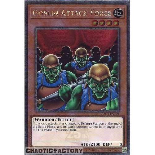 RA03-EN101 Goblin Attack Force Quarter Century Secret Rare 1st Edition NM