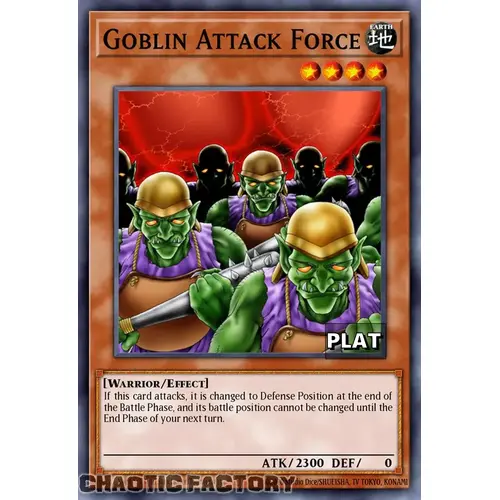 RA03-EN101 Goblin Attack Force Platinum Secret Rare 1st Edition NM