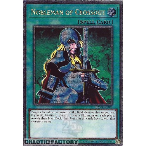 RA03-EN102 Nobleman of Crossout Quarter Century Secret Rare 1st Edition NM