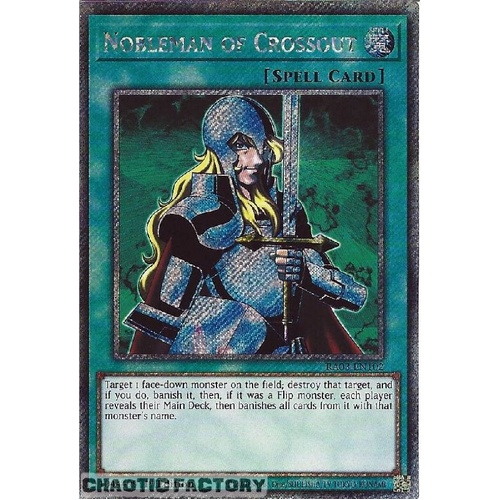 RA03-EN102 Nobleman of Crossout Platinum Secret Rare 1st Edition NM