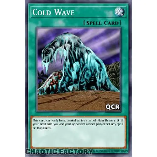 RA03-EN104 Cold Wave Quarter Century Secret Rare 1st Edition NM