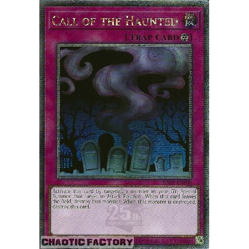 RA03-EN108 Call of the haunted Quarter Century Secret Rare 1st Edition NM