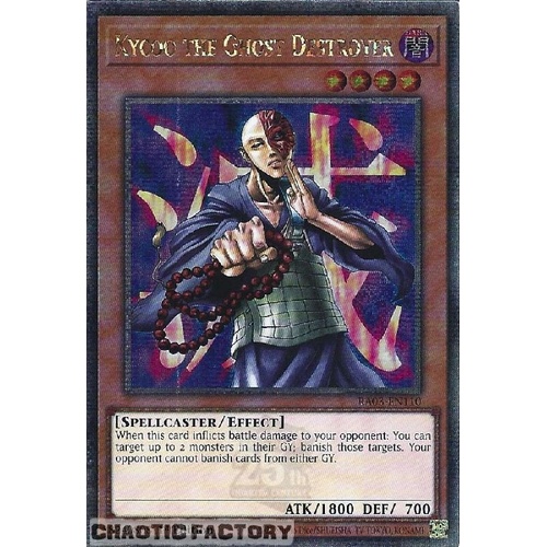 RA03-EN110 Kycoo The Ghost Destroyer Quarter Century Secret Rare 1st Edition NM