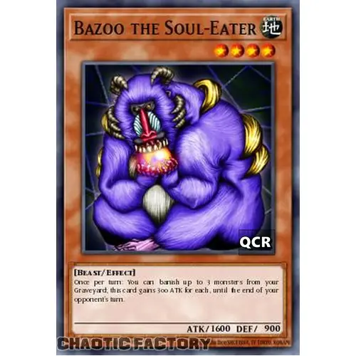 RA03-EN111 Bazoo the Soul-Eater Quarter Century Secret Rare 1st Edition NM