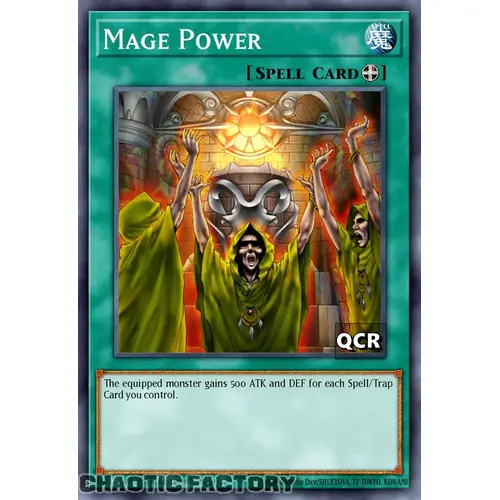 RA03-EN113 Mage Power Quarter Century Secret Rare 1st Edition NM