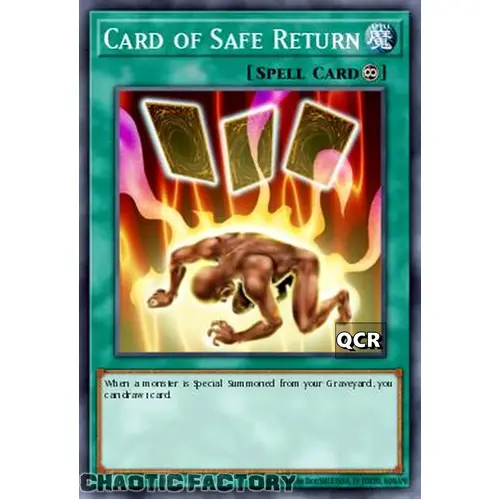 RA03-EN114 Card of Safe Return Quarter Century Secret Rare 1st Edition NM