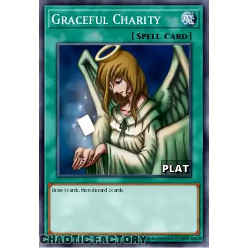 RA03-EN116 Graceful Charity Platinum Secret Rare 1st Edition NM