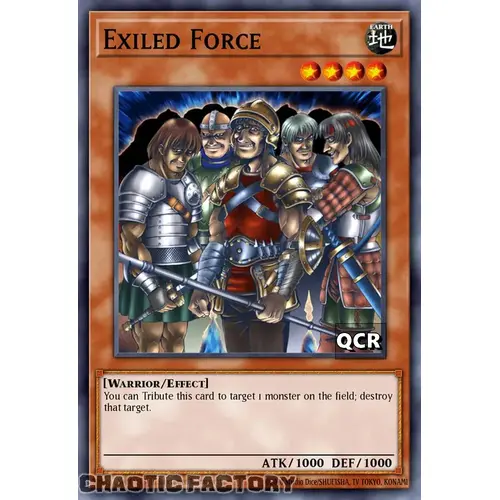 RA03-EN119 Exiled Force Quarter Century Secret Rare 1st Edition NM