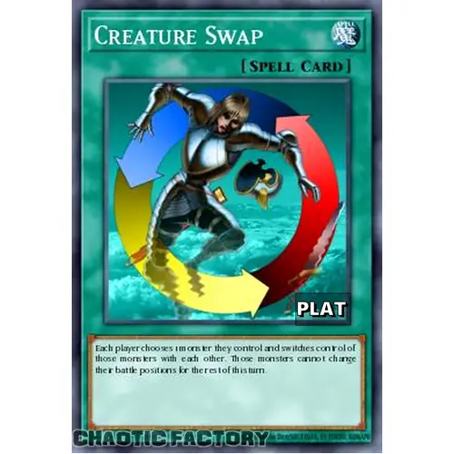 RA03-EN120 Creature Swap Platinum Secret Rare 1st Edition NM