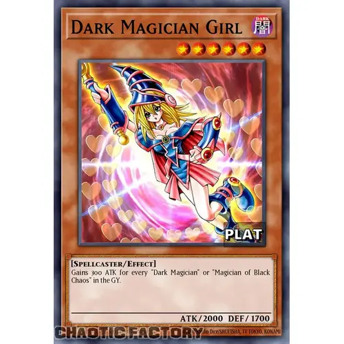 RA03-EN123 Dark Magician Girl  VER 2 Platinum Secret Rare 1st Edition NM