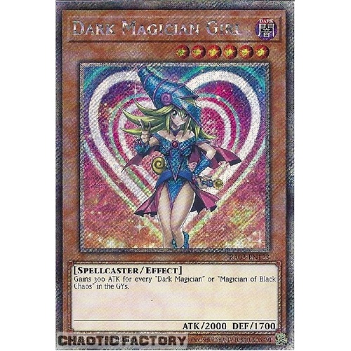 RA03-EN123 Dark Magician Girl  MVP1 ART Platinum Secret Rare 1st Edition NM