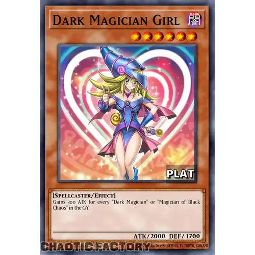 RA03-EN123 Dark Magician Girl  VER 3 Platinum Secret Rare 1st Edition NM