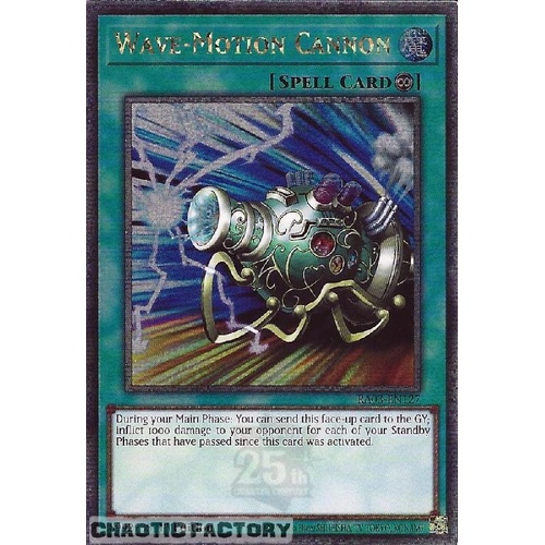 RA03-EN127 Wave-Motion Cannon Quarter Century Secret Rare 1st Edition NM