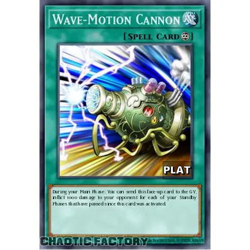 RA03-EN127 Wave-Motion Cannon Platinum Secret Rare 1st Edition NM