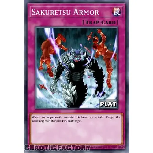 RA03-EN130 Sakuretsu Armor Platinum Secret Rare 1st Edition NM