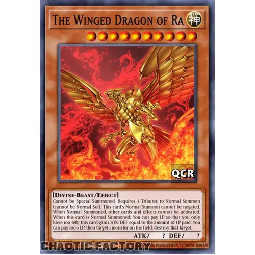 RA03-EN137 The Winged Dragon Of Ra Quarter Century Secret Rare 1st Edition NM