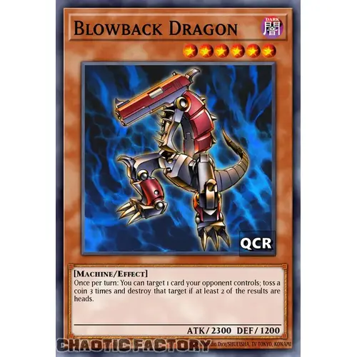 RA03-EN138 Blowback Dragon Quarter Century Secret Rare 1st Edition NM