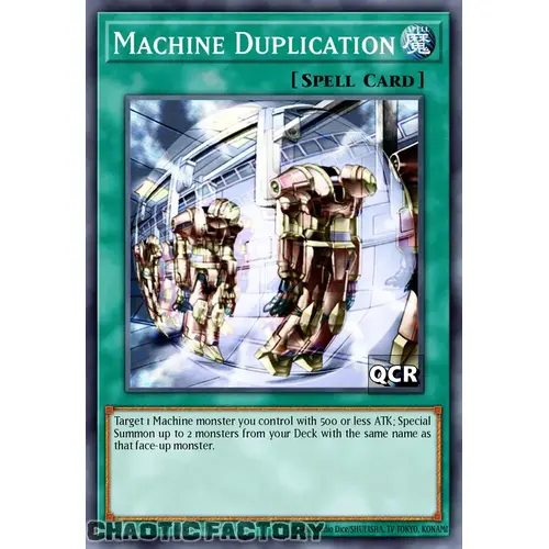 RA03-EN145 Machine Duplication Quarter Century Secret Rare 1st Edition NM