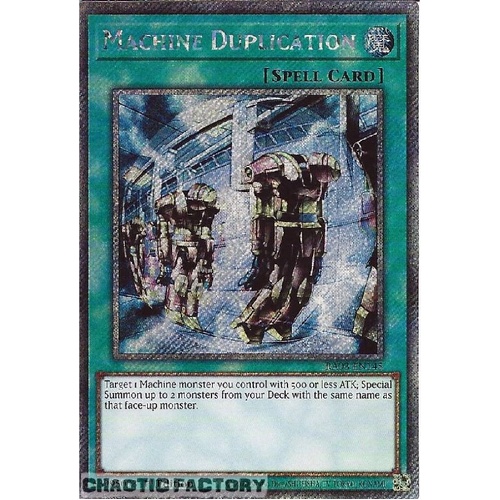 RA03-EN145 Machine Duplication Platinum Secret Rare 1st Edition NM