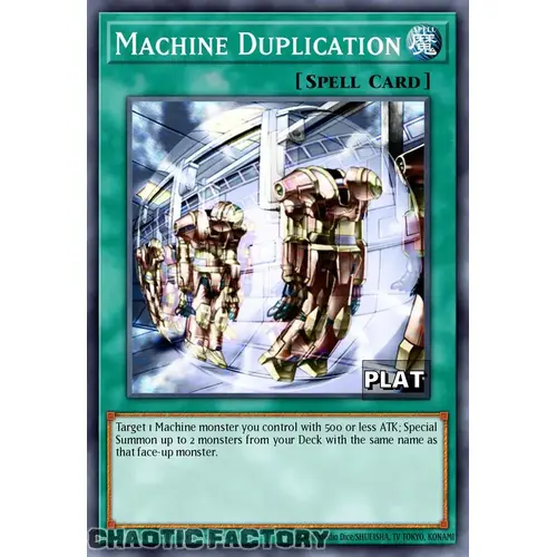 RA03-EN145 Machine Duplication Platinum Secret Rare 1st Edition NM