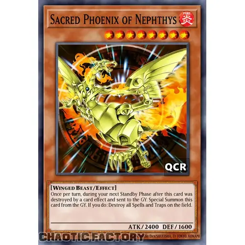 RA03-EN147 Sacred Phoenix of Nephthys Quarter Century Secret Rare 1st Edition NM