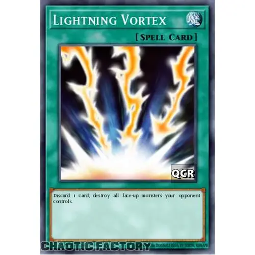 RA03-EN148 Lightning Vortex Quarter Century Secret Rare 1st Edition NM