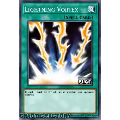 RA03-EN148 Lightning Vortex Platinum Secret Rare 1st Edition NM