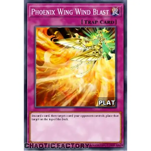 RA03-EN149 Phoenix Wing Wind Blast Platinum Secret Rare 1st Edition NM