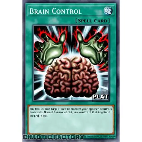 RA03-EN154 Brain Control Platinum Secret Rare 1st Edition NM