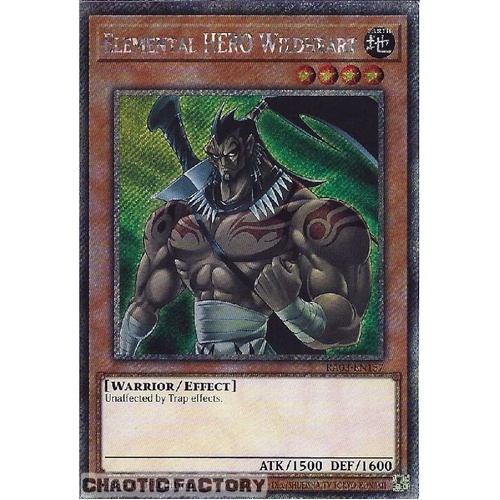 RA03-EN157 Elemental HERO Wildheart Platinum Secret Rare 1st Edition NM