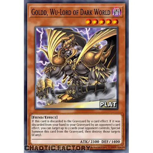 RA03-EN159 Sillva, Warlord of Dark World Platinum Secret Rare 1st Edition NM