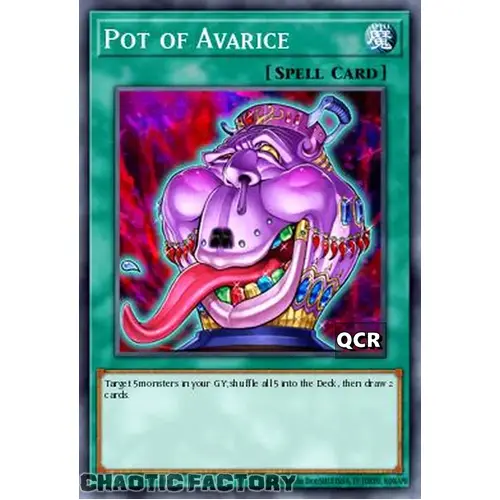 RA03-EN160 Pot of Avarice Quarter Century Secret Rare 1st Edition NM