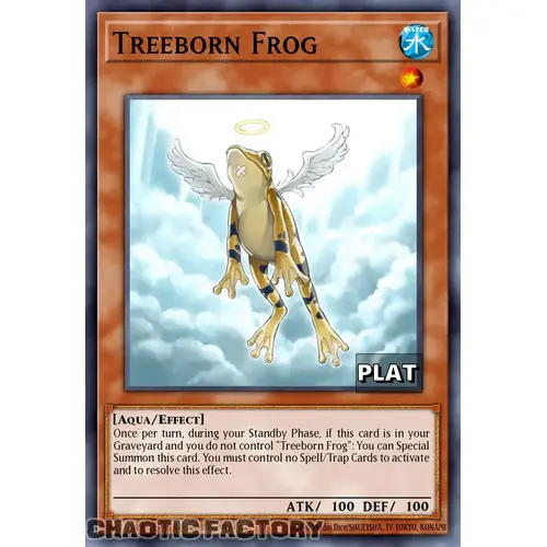 RA03-EN161 Treeborn Frog Platinum Secret Rare 1st Edition NM