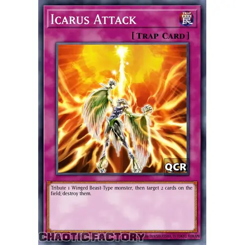 RA03-EN165 Icarus Attack Quarter Century Secret Rare 1st Edition NM