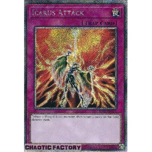 RA03-EN165 Icarus Attack Platinum Secret Rare 1st Edition NM