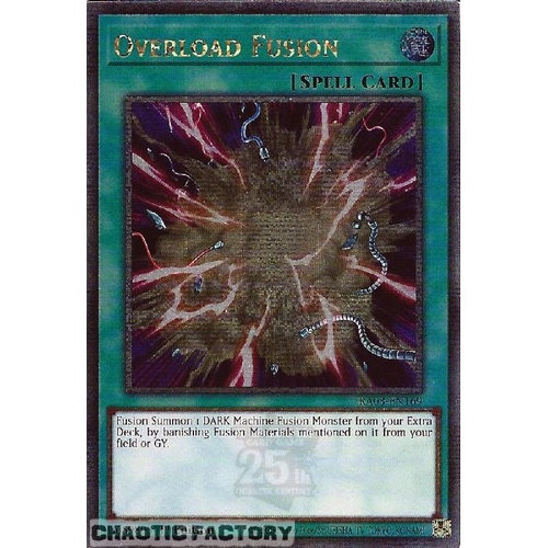 RA03-EN169 Overload Fusion Quarter Century Secret Rare 1st Edition NM