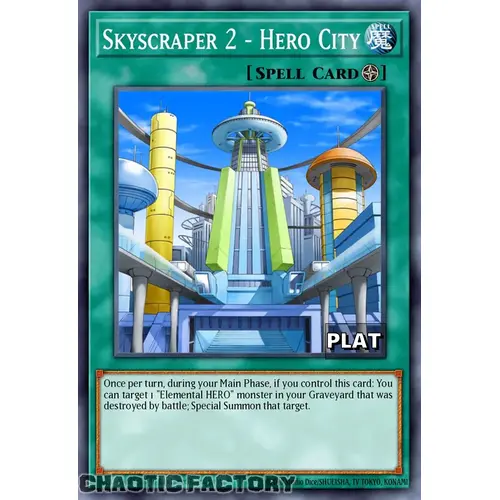 RA03-EN175 Skyscraper 2 - Hero City Platinum Secret Rare 1st Edition NM