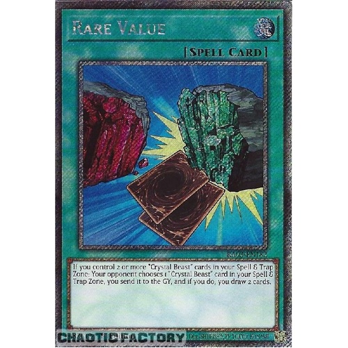 RA03-EN182 Rare Value Platinum Secret Rare 1st Edition NM