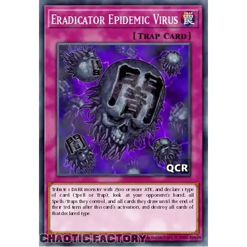 RA03-EN183 Eradicator Epidemic Virus Quarter Century Secret Rare 1st Edition NM