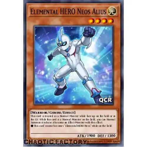 RA03-EN184 Elemental HERO Neos Alius Quarter Century Secret Rare 1st Edition NM